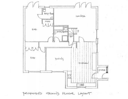 Messack Bungalow - Proposed Ground Floor Floorplan