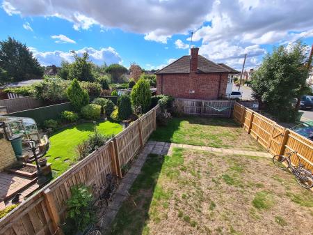 Garden view from living room