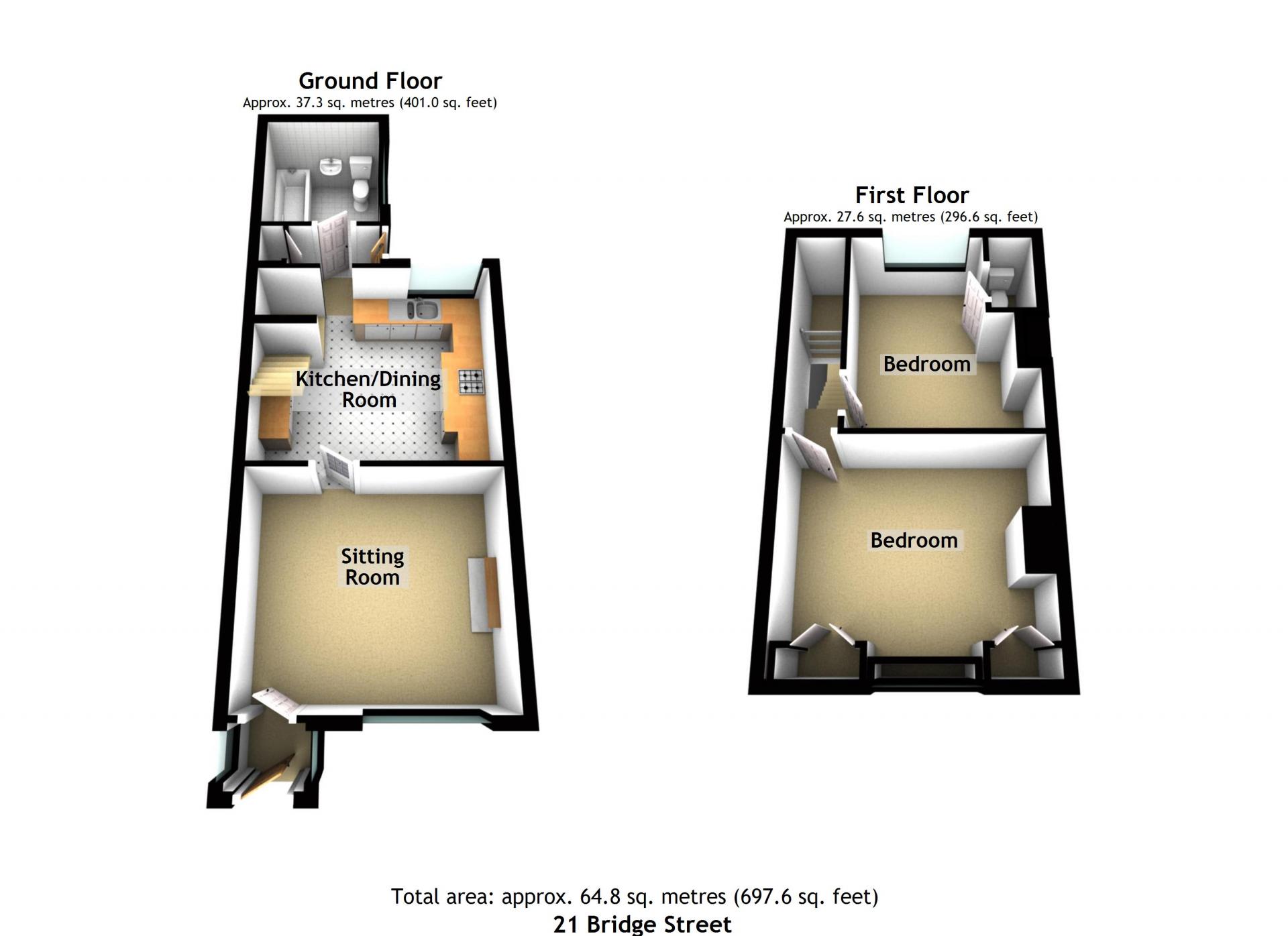 2 bedroom Terraced House for sale in Brackley