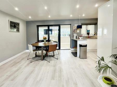 Open Plan Lounge Dining Kitchen Space