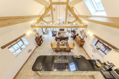 Aerial View of Kitchen