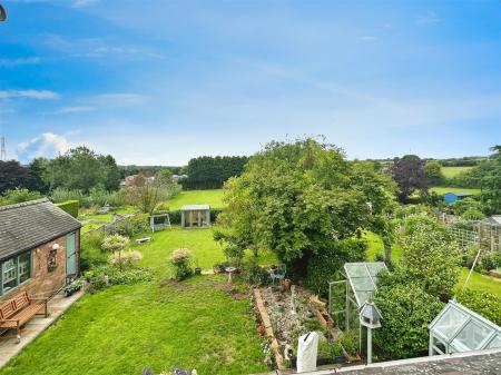 Aerial View of Rear Garden