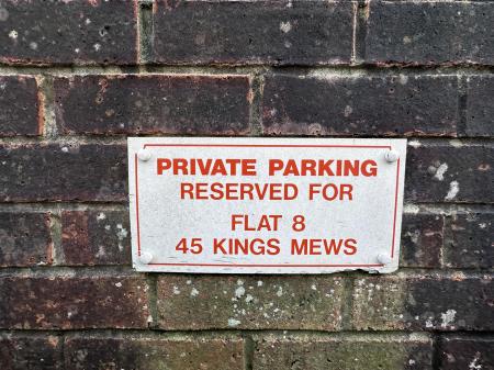 Allocated parking space
