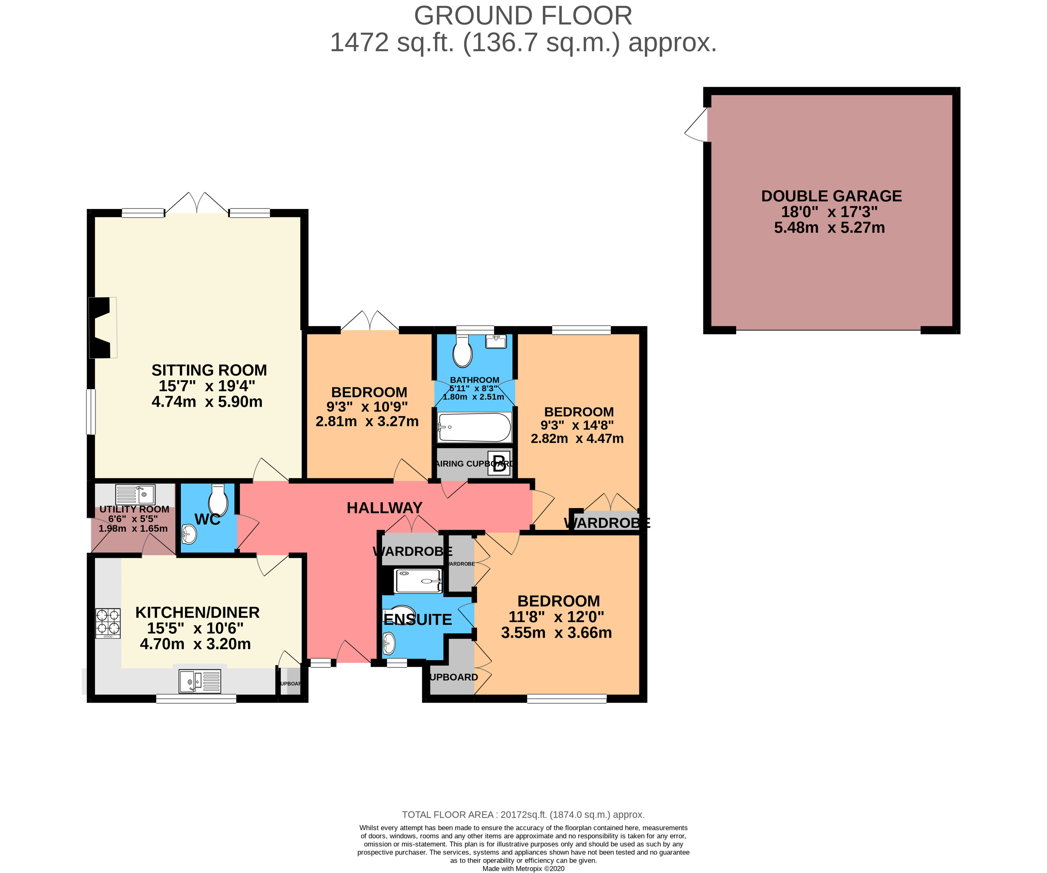 3 bedroom Detached Bungalow for sale in North Somerset