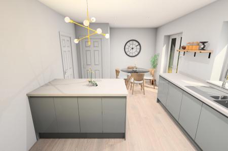 kitchen/diner (CGI render)