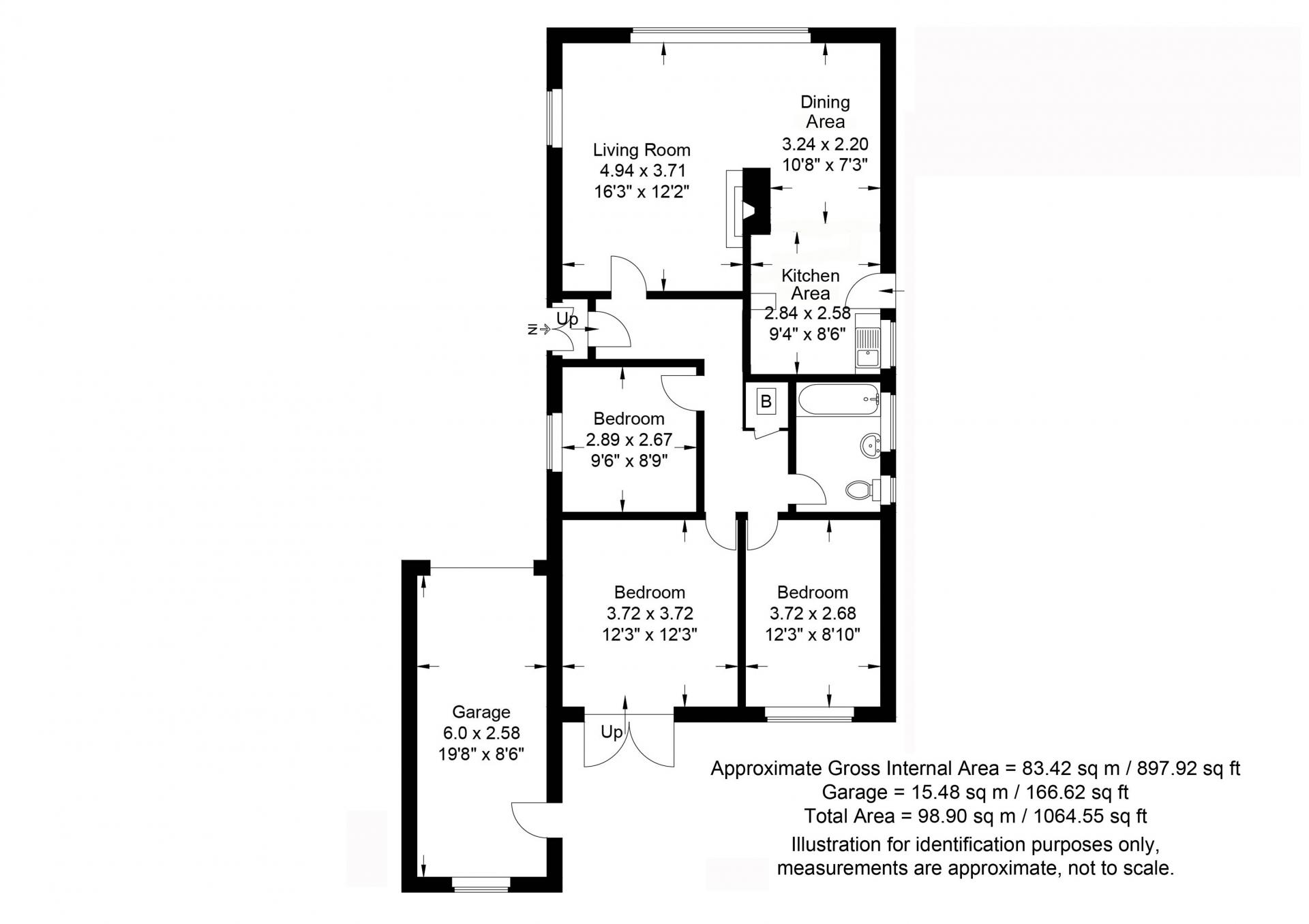 3 bedroom Detached Bungalow for sale in Raunds