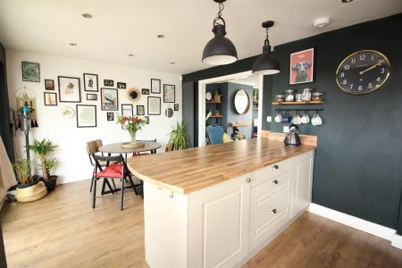 Open Plan Dining And Kitchen Area