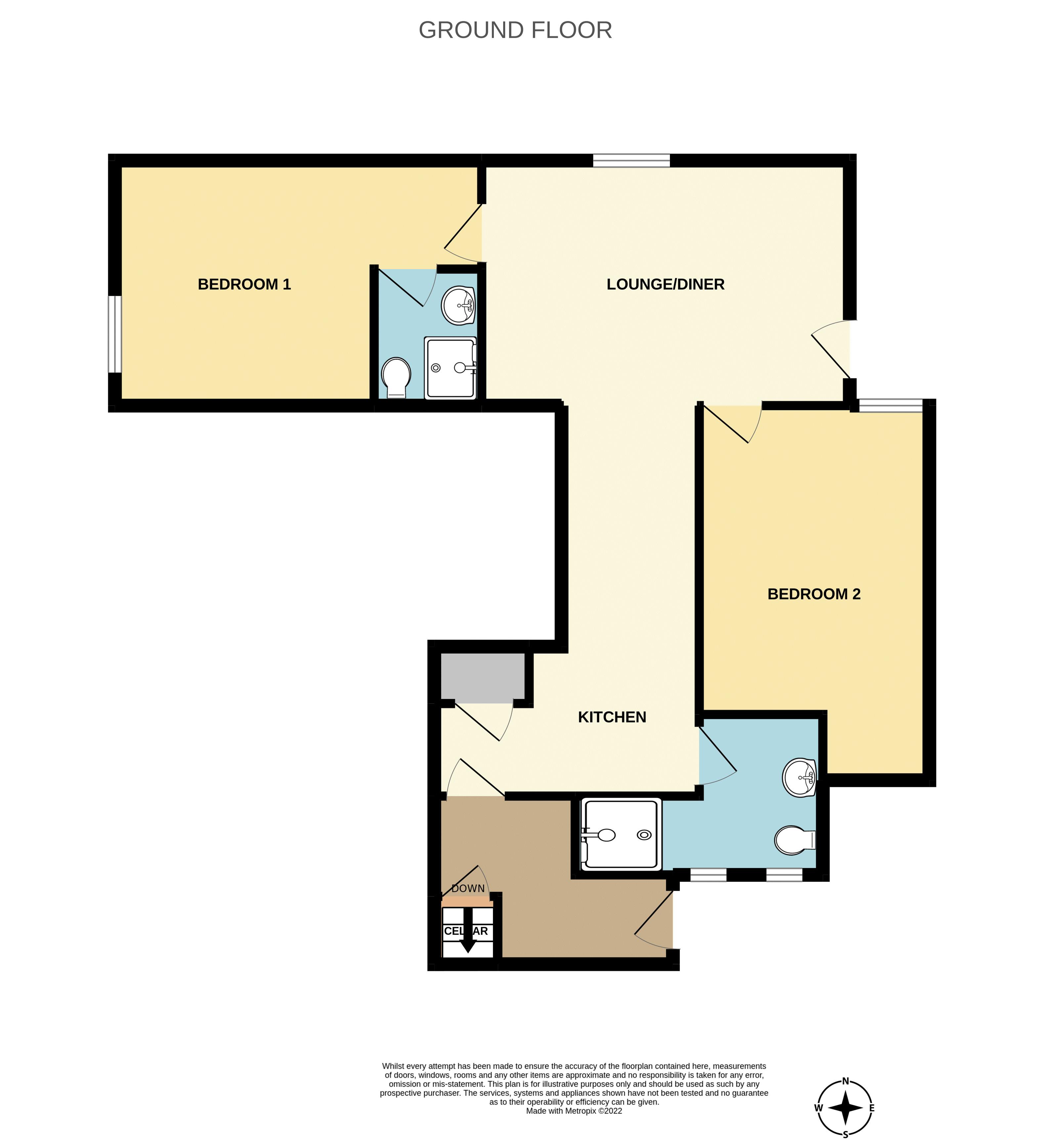 2 bedroom Ground Floor Flat for sale in Brotherton