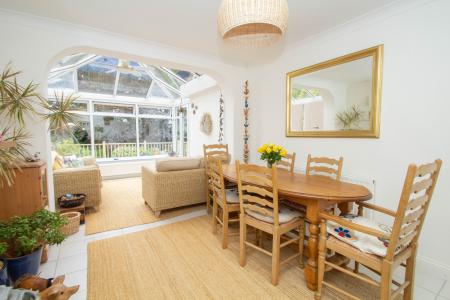 Dining Room through to Conservatory