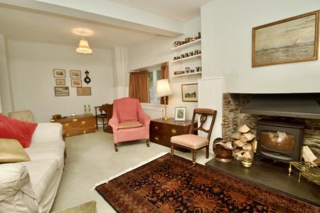 Cosy Sitting Room with Log Burner