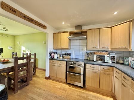 Kitchen opening to Dining Room