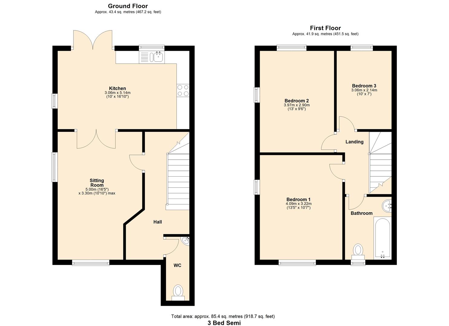 3 bedroom SemiDetached House for sale in Ingleton Carnforth