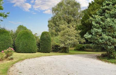 Large Driveway with Garage & Store