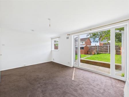Living Room With View Over Garden