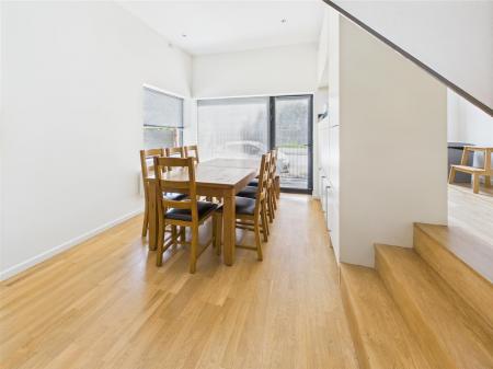 Living Dining Area Stairs To Kitchen
