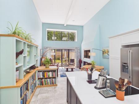 Kitchen into lounge
