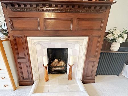 Bedroom fireplace