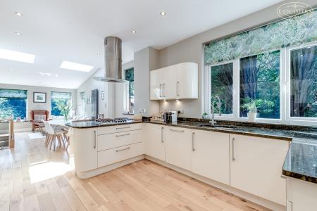 Open plan kitchen