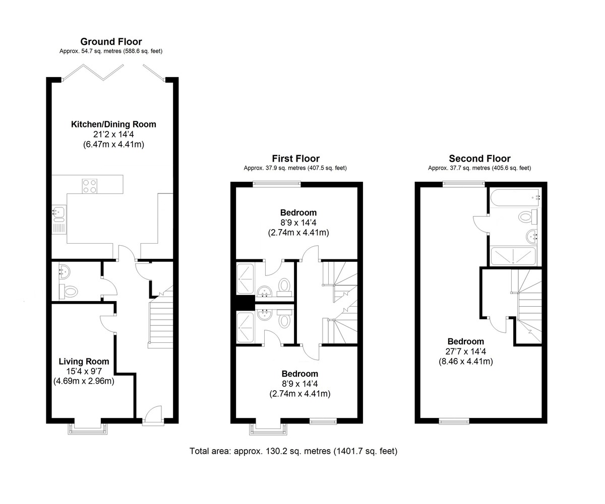 3 bedroom Terraced House for sale in Kingston Upon Thames