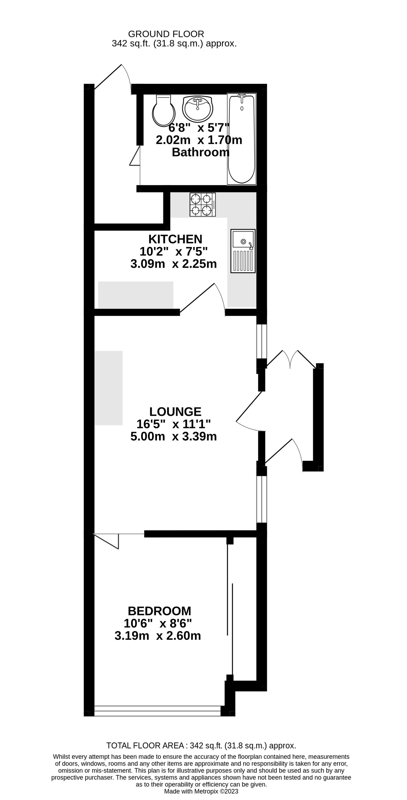 1 bedroom Bungalow for sale in Chatham