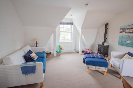 dual-aspect sitting room and kitchen