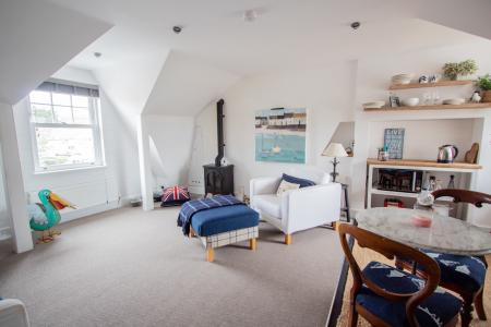 dual-aspect sitting room and kitchen