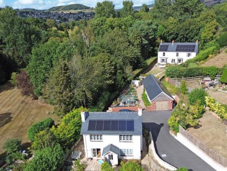 Aerial View of Lodge & House