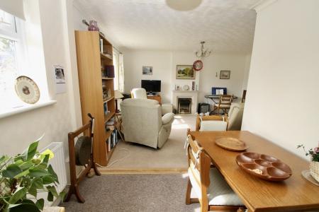 Dining area through