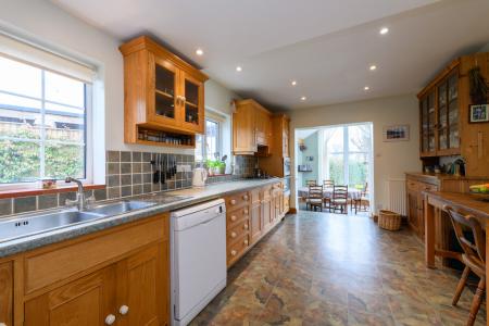 Kitchen with garden