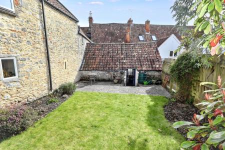 Rear garden and barn