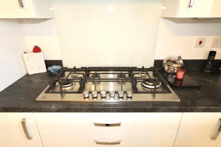 Six burner gas hob