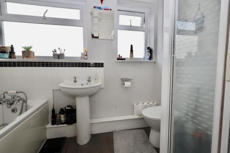 Bathroom with separa