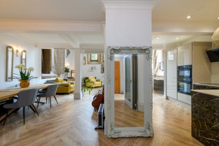 Living room through