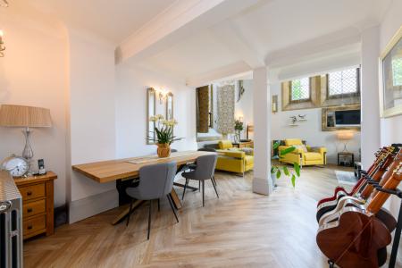 Dining area through