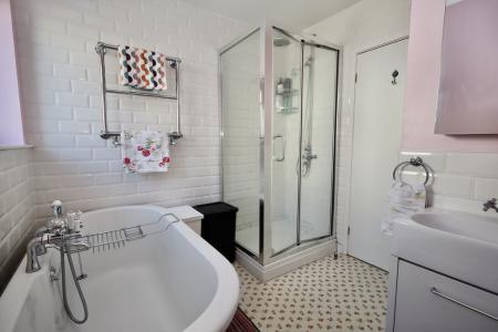 Bathroom with separa