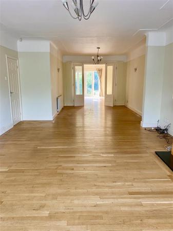 Living area through to family room