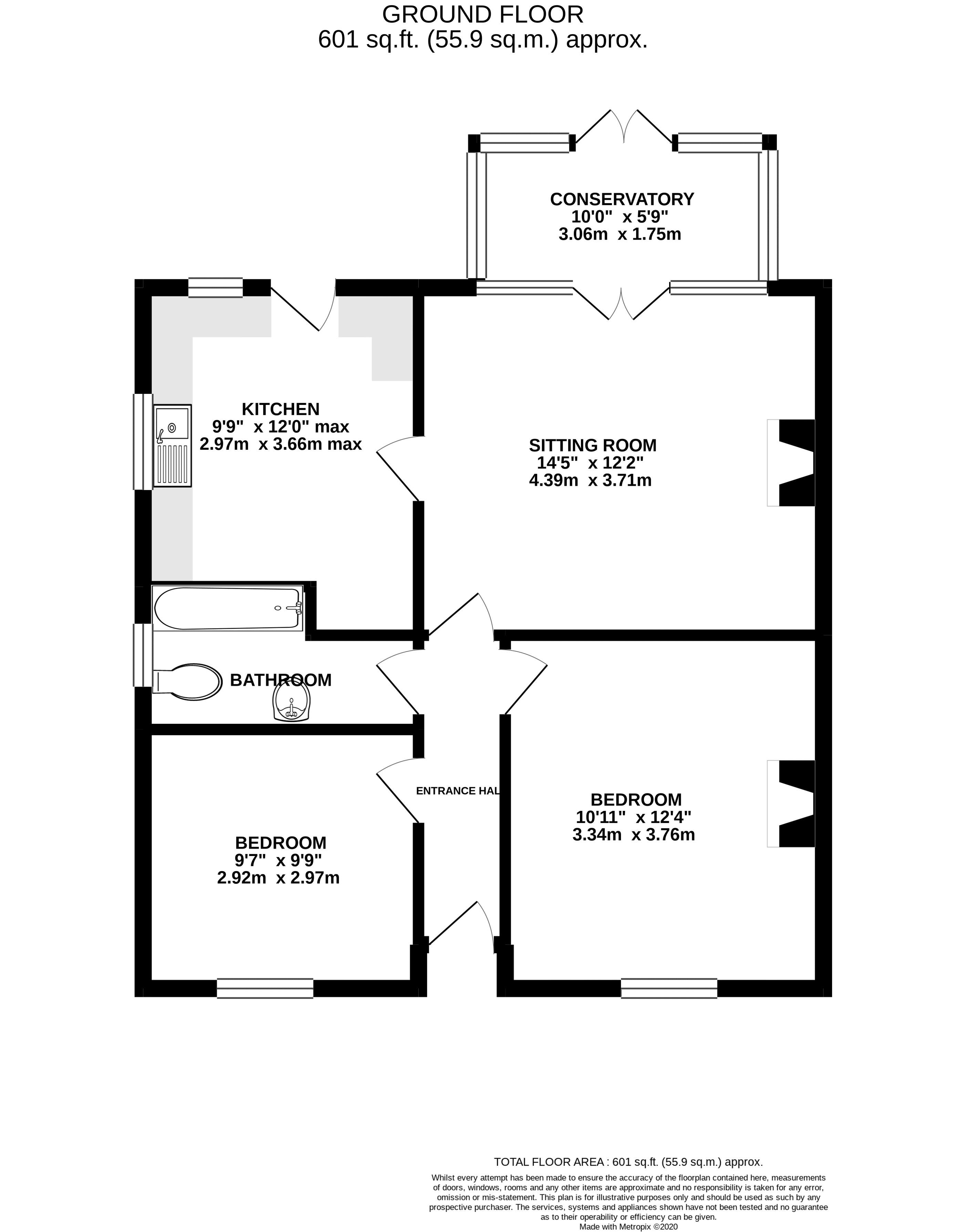 2 bedroom Bungalow for sale in Norwich
