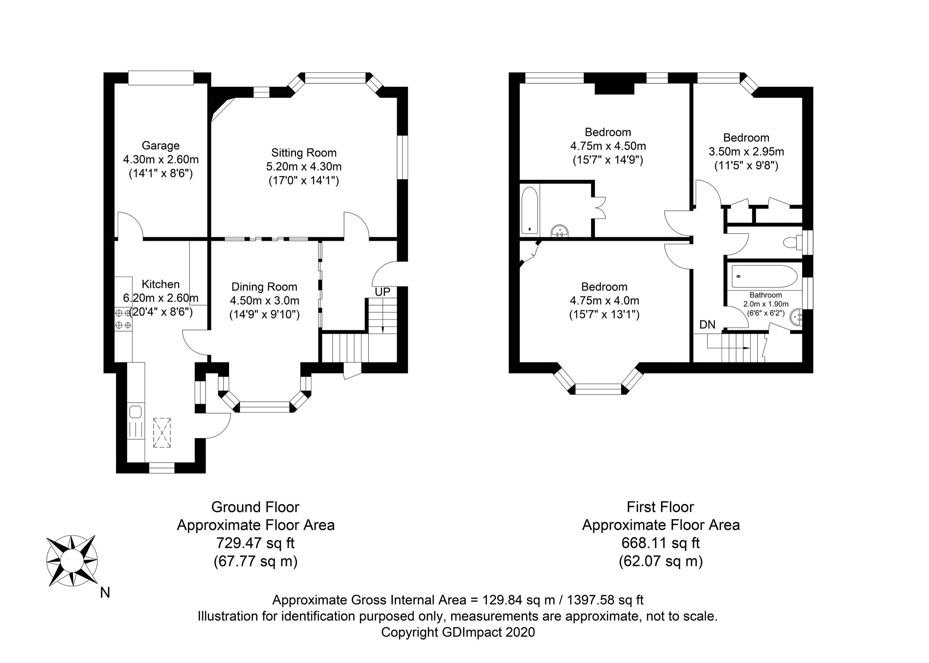 3 bedroom Semi-Detached House for sale in Horley