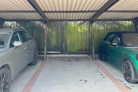 Covered parking space