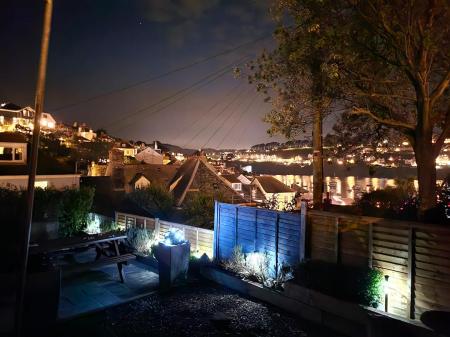 View at night from garden