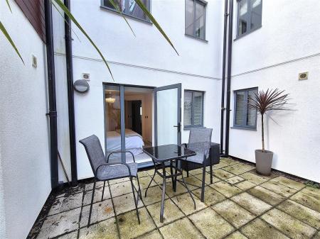 Seating outside apartment