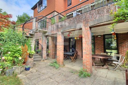 Outside staircase from balcony