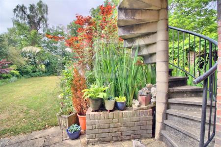 Outside staircase from balcony