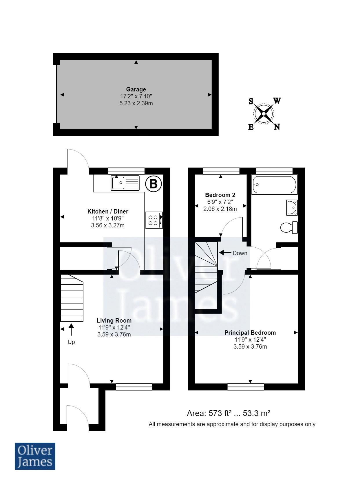 2 bedroom House for sale in Huntingdon