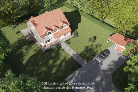 CGI illustration of house design that planning per