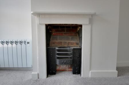 FIREPLACE IN BEDROOM ONE