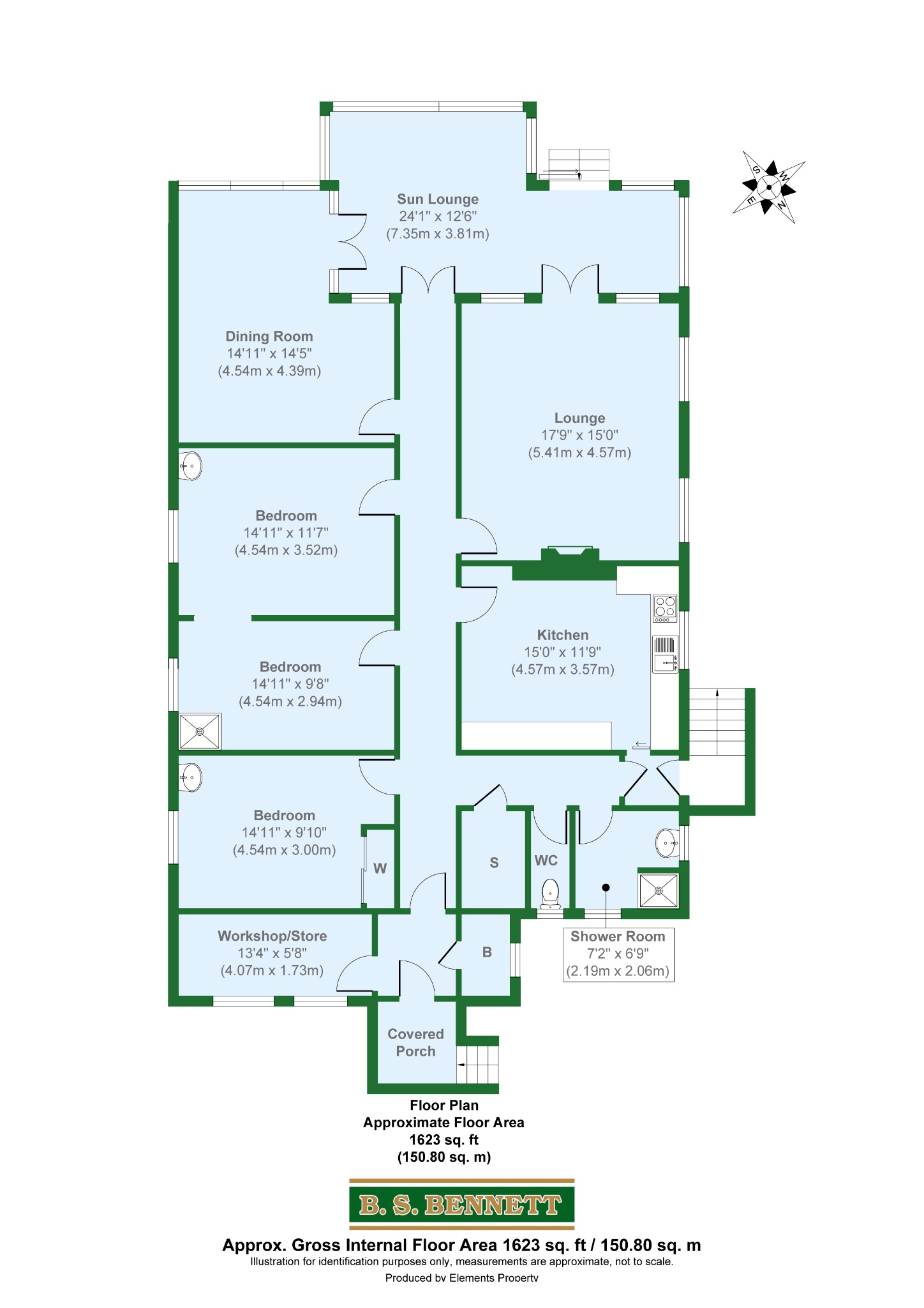 3 bedroom Detached Bungalow for sale in Staines
