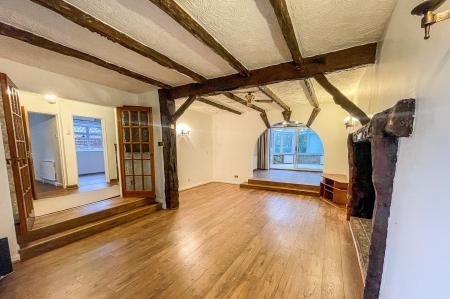 Hallway leading to living room