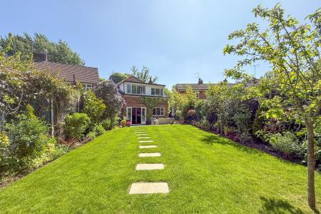 Garden view to house