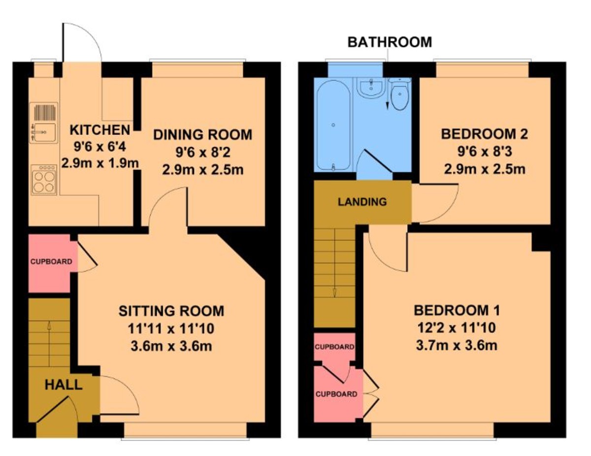 2 bedroom Terraced House for sale in Staplehurst